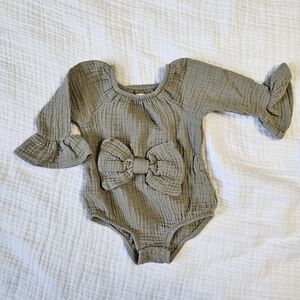 Grayson Mini One Piece Romper with Bow Detail